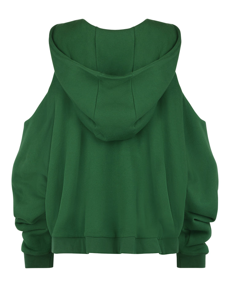 COLD SHOULDER HOODIE // EDEN
