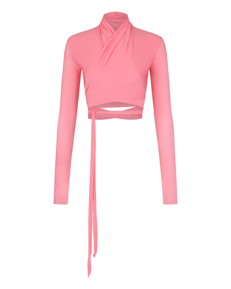 SHIMMER CROPPED BOLERO // PLUMERIA
