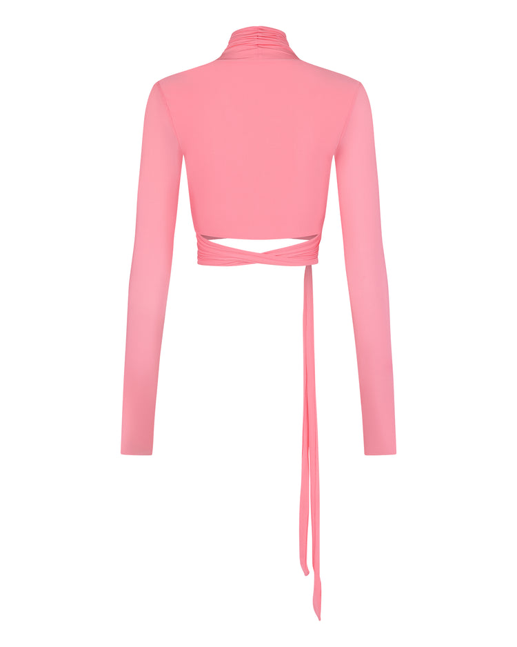 SHIMMER CROPPED BOLERO // PLUMERIA