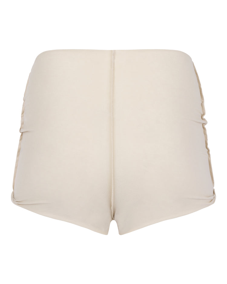 SCRUNCH TAP SHORT // COSMIC LATTE