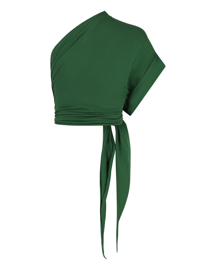 RAW EDGE ONE SLEEVE T-SHIRT // EDEN