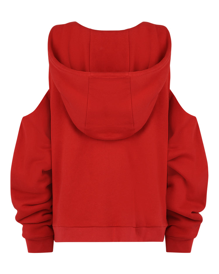 COLD SHOULDER HOODIE // ADRENALINE RUSH