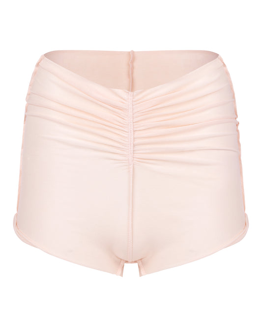 SCRUNCH TAP SHORT // PINK MIST
