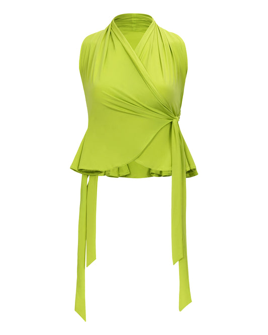 RACERBACK FLOUNCE TOP // KIWI