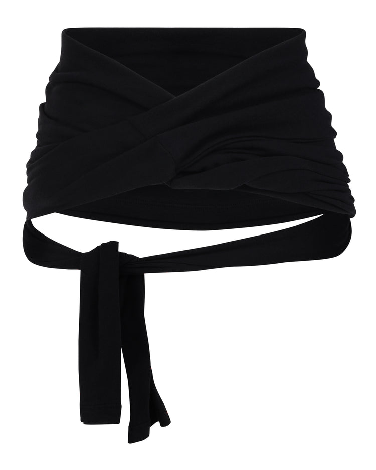 COTTON JERSEY WAIST WRAP // MAGNETIC