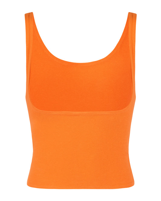OPEN BUST TANK // PERSIMMON