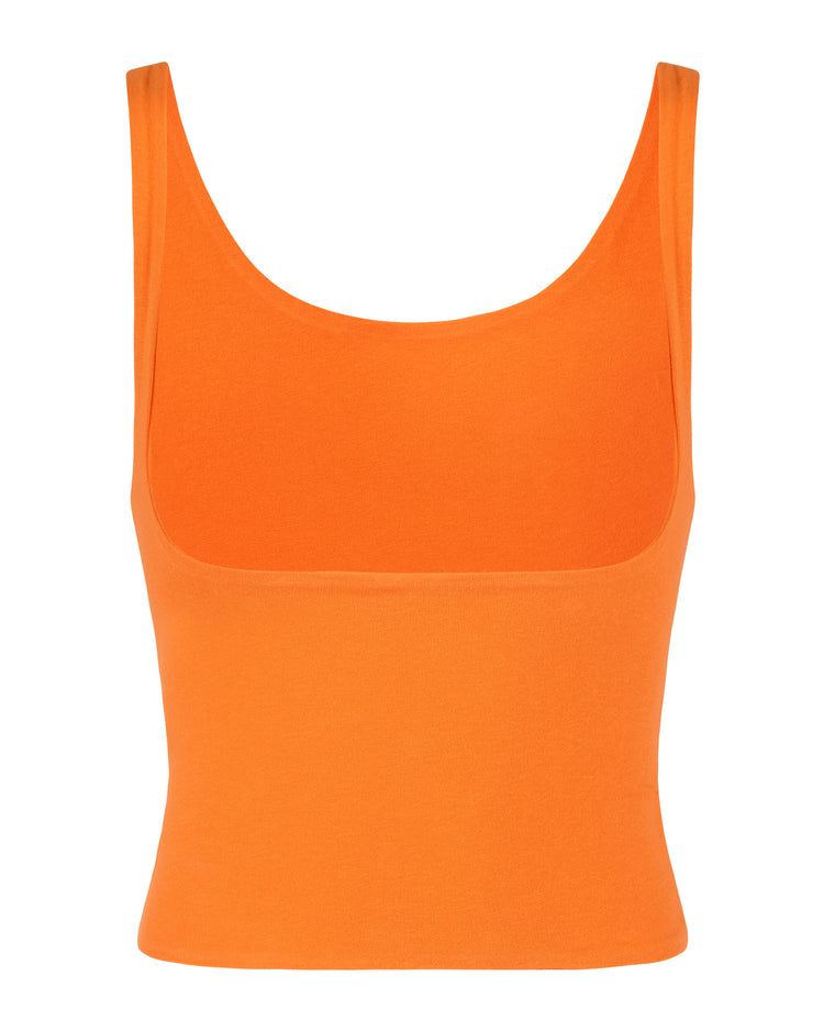 OPEN BUST TANK // PERSIMMON