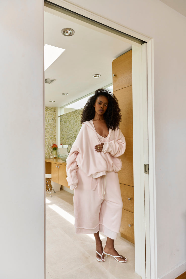 OVERSIZED CLOUD HOODIE // PINK MIST