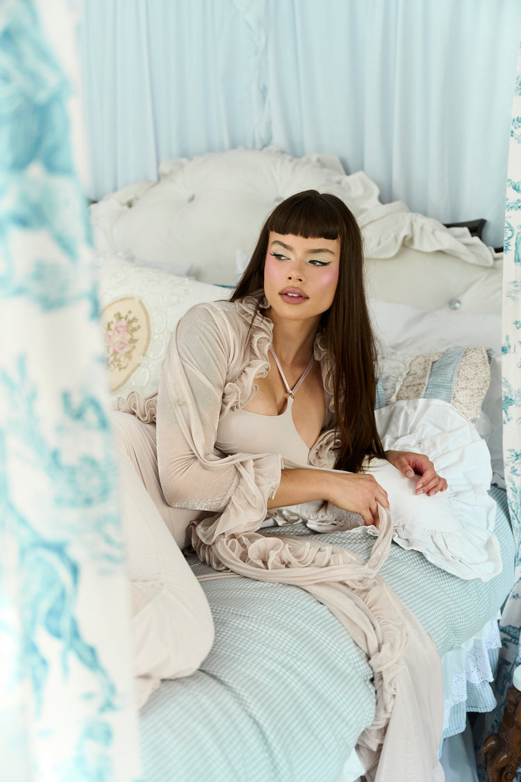 MOVIE STAR DRESSING GOWN // FLUFFY MUSHROOM