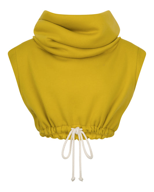 SOFT LANDING TEDDY VEST // GOLDEN PALM