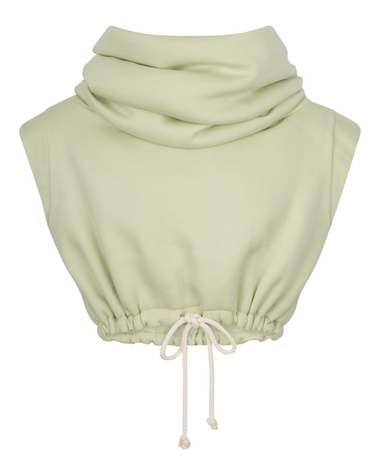 SOFT LANDING TEDDY VEST // LIME DUST