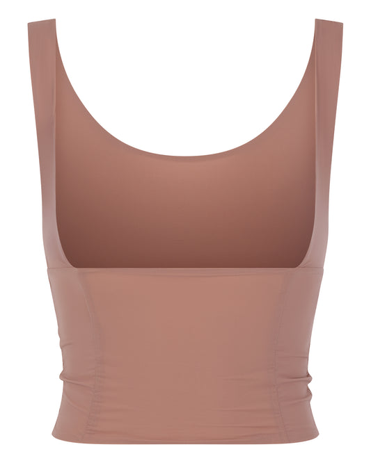 OPEN BUST CORSET SEAM TANK // PETAL NECTAR