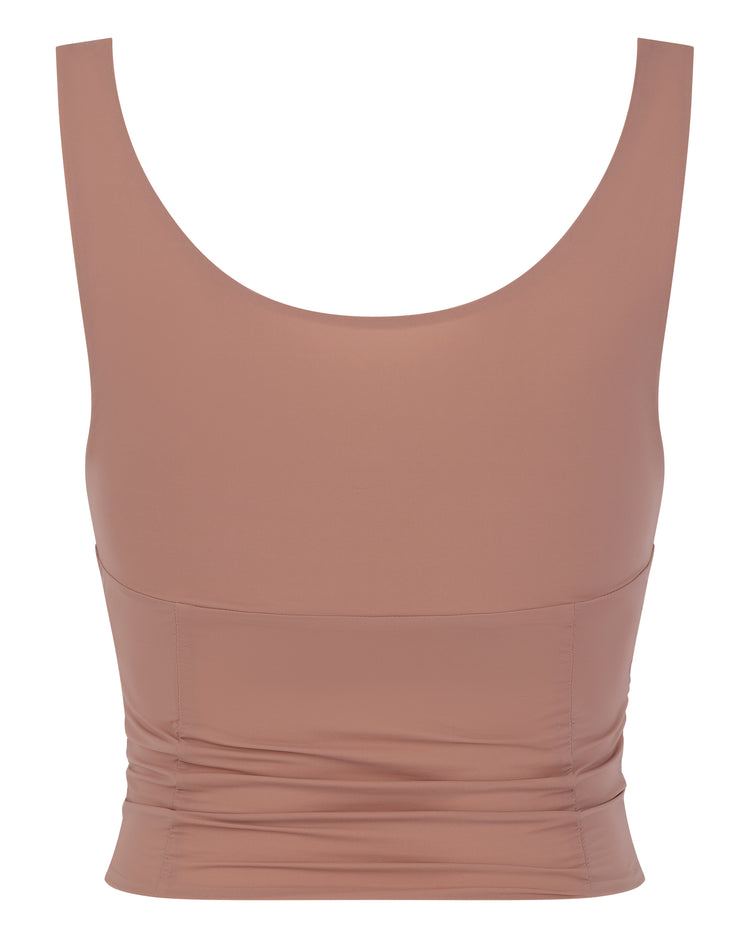OPEN BUST CORSET SEAM TANK // PETAL NECTAR