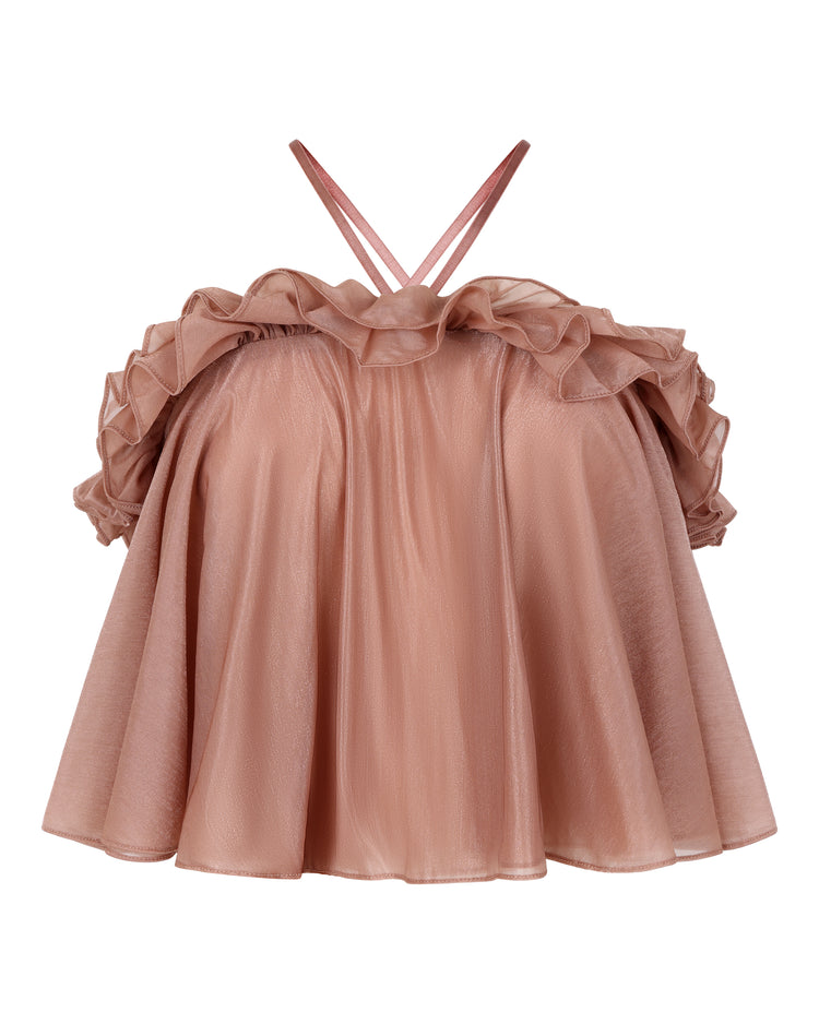 BABYDOLL HALTER TOP // PETAL NECTAR