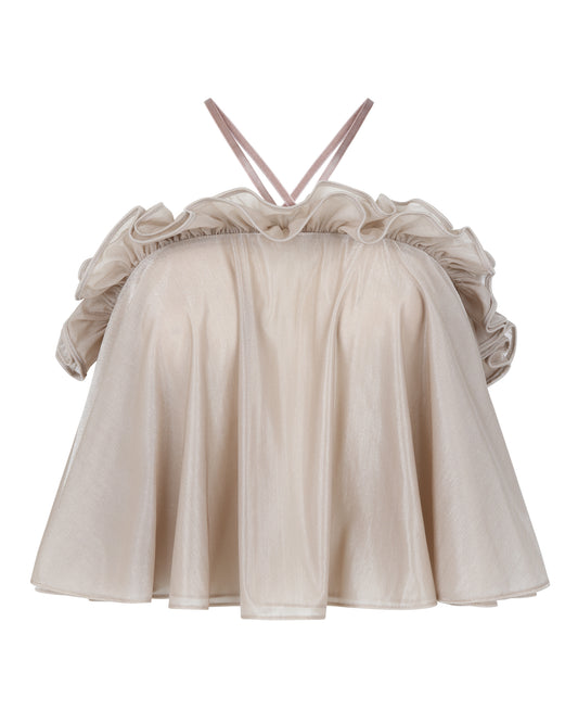 BABYDOLL HALTER TOP // FLUFFY MUSHROOM