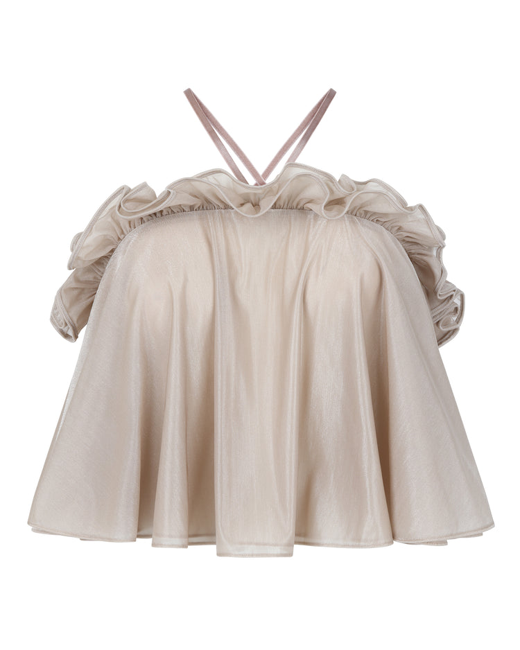 BABYDOLL HALTER TOP // FLUFFY MUSHROOM