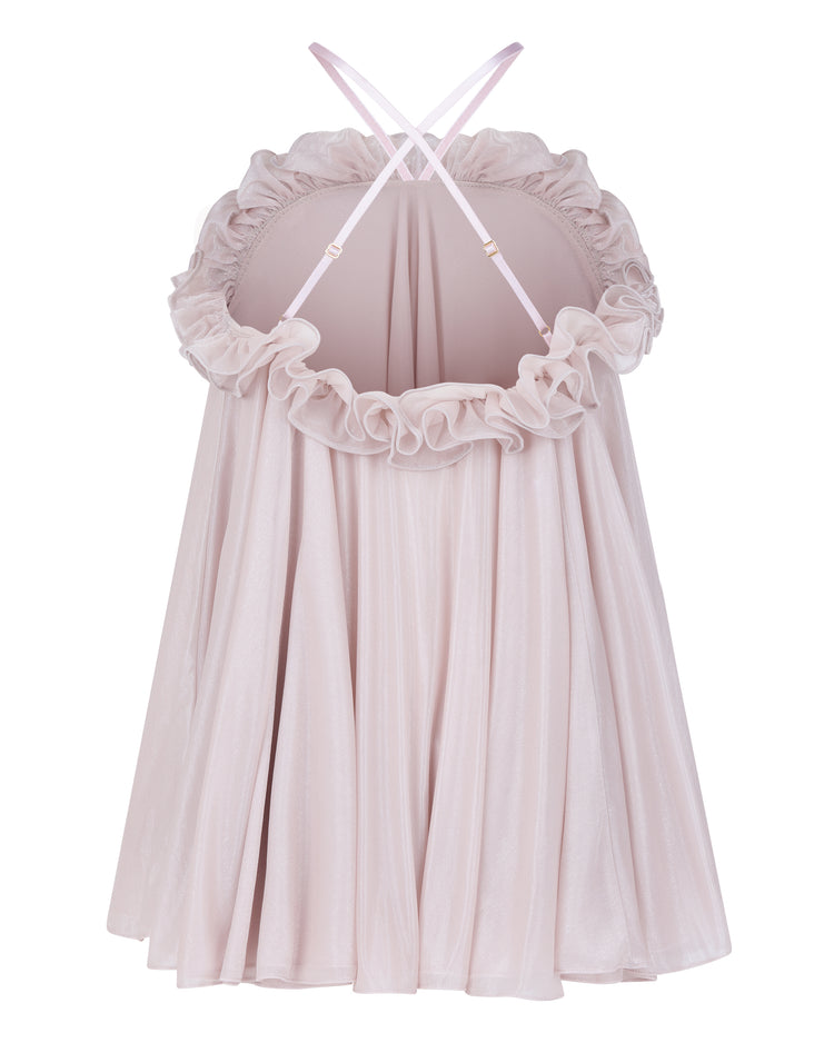 BABYDOLL HALTER MINI // PINK WHISPER