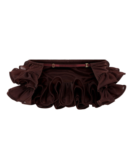 RUFFLE MICRO TUTU // CHERRY WINE