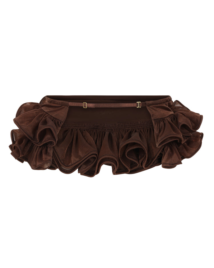 RUFFLE MICRO TUTU // MILK CHOCOLATE FOX