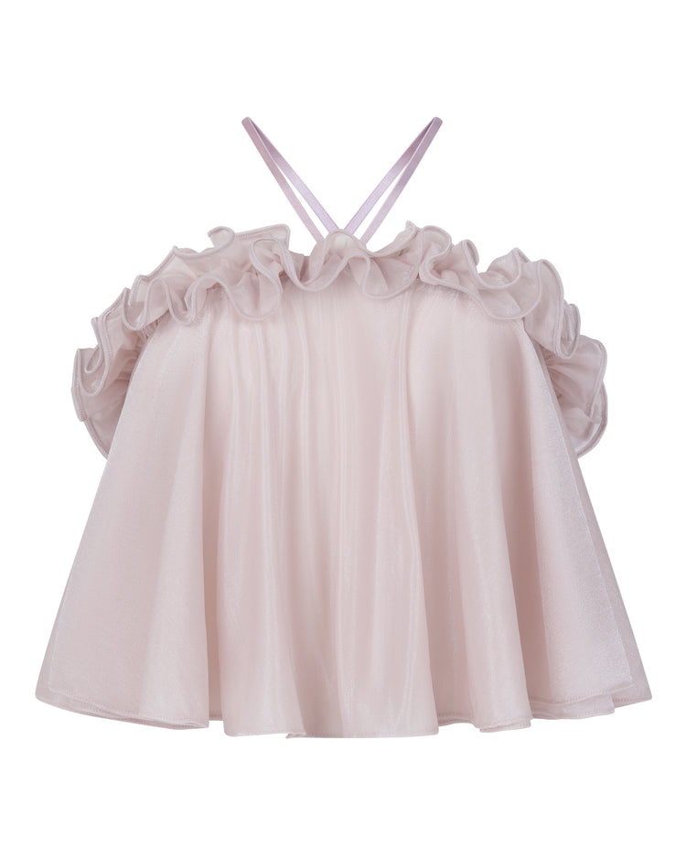 BABYDOLL HALTER TOP // PINK WHISPER