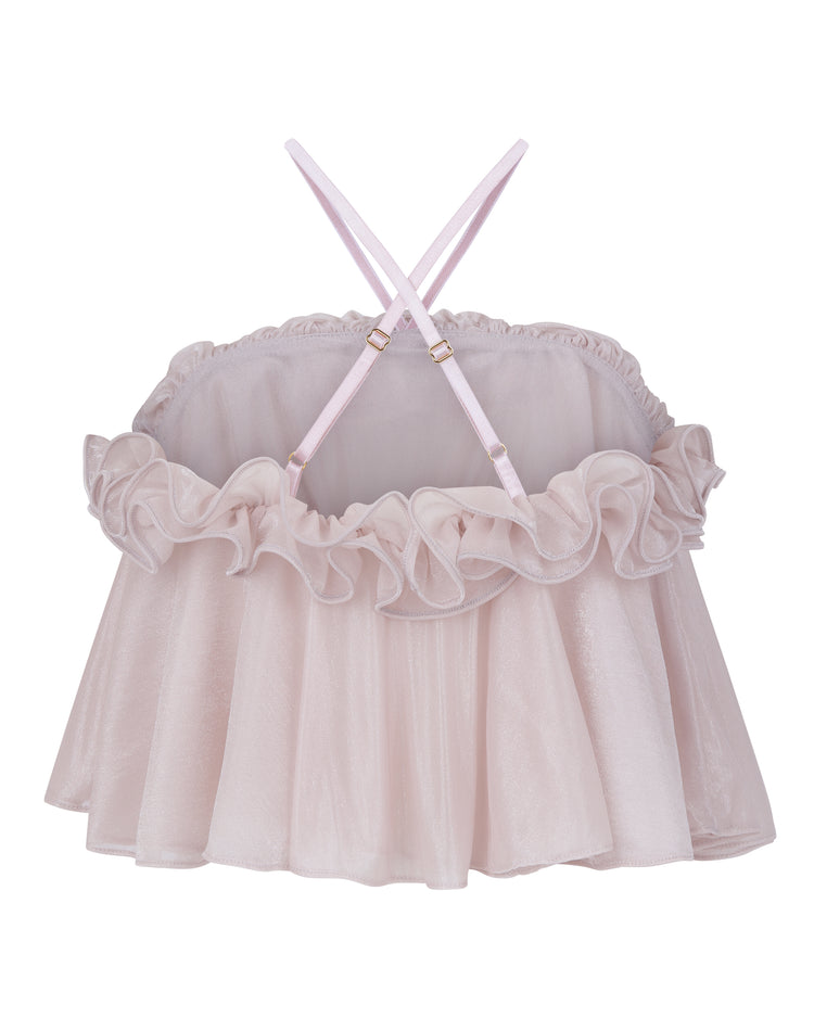 BABYDOLL HALTER TOP // PINK WHISPER