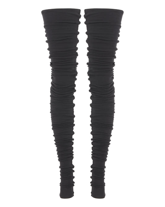 JERSEY SUPER LEG WARMER // RICH BLACK