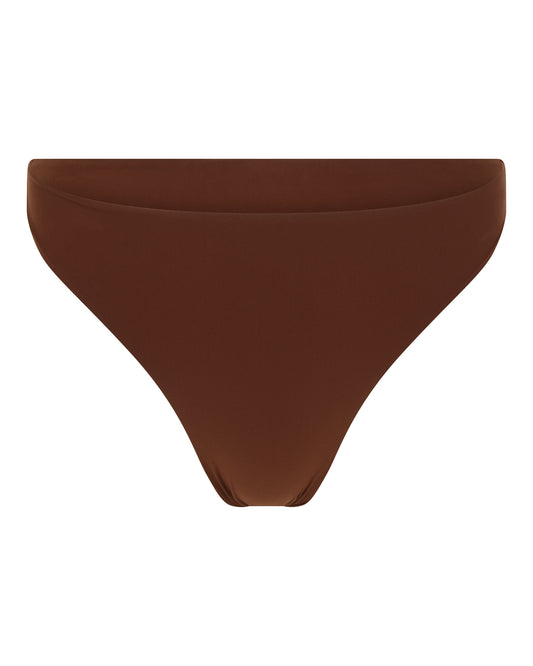 HIGH CUT HOSIERY THONG // MILK CHOCOLATE FOX