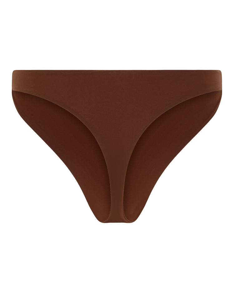 HIGH CUT HOSIERY THONG // MILK CHOCOLATE FOX
