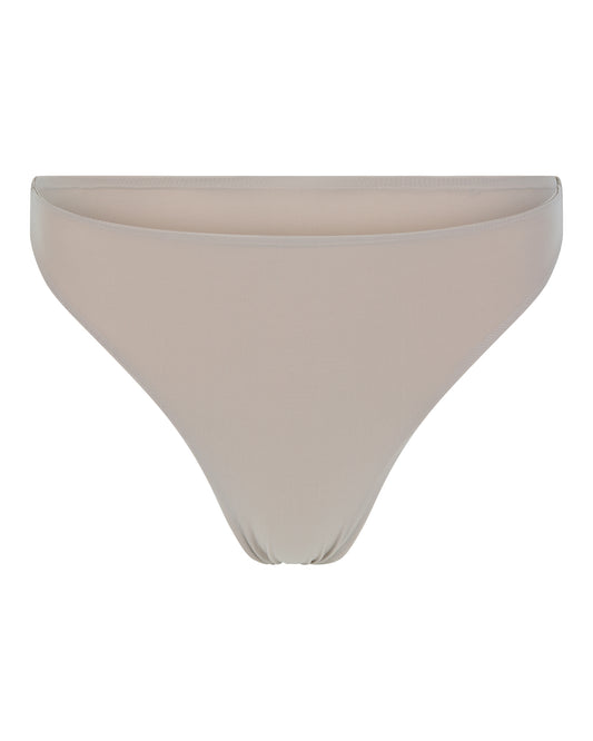 HIGH CUT HOSIERY THONG // FLUFFY MUSHROOM