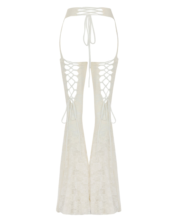 LOVER LACE CHAPS // IVORY