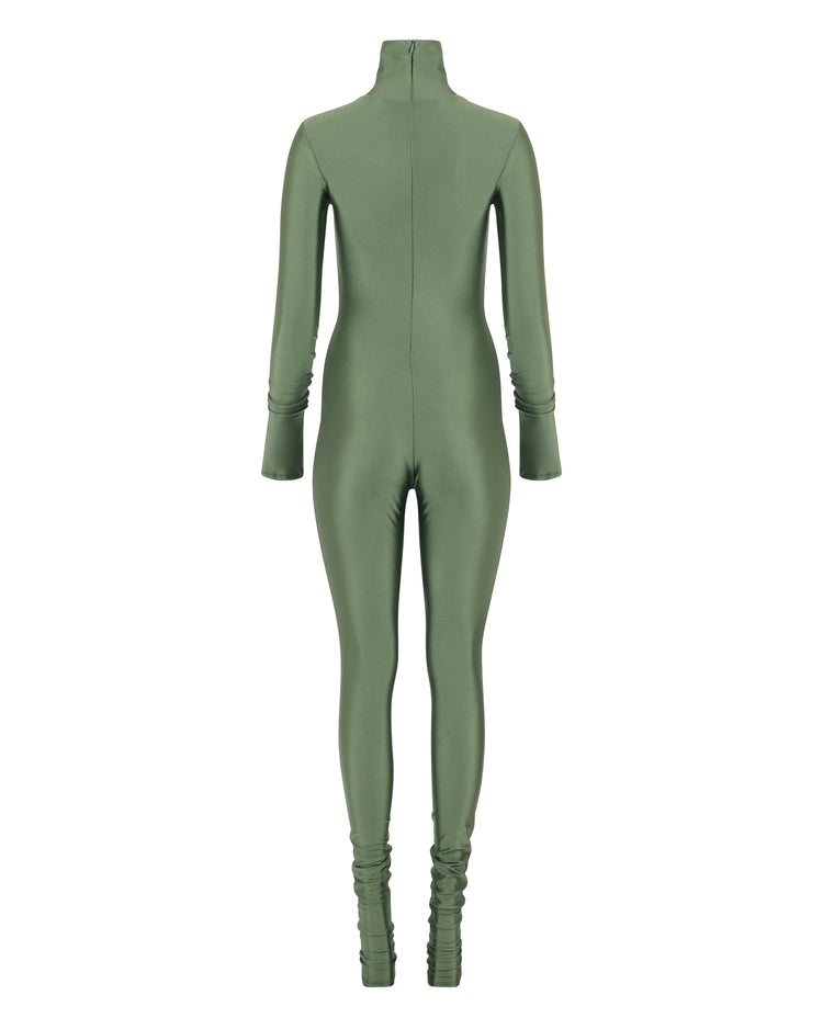 DANCE SPANDEX COZY CATSUIT // SAGE WHISPER