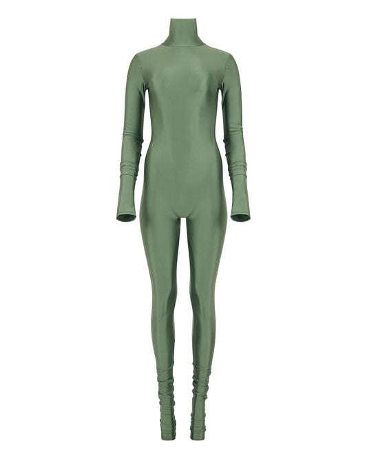 DANCE SPANDEX COZY CATSUIT // SAGE WHISPER