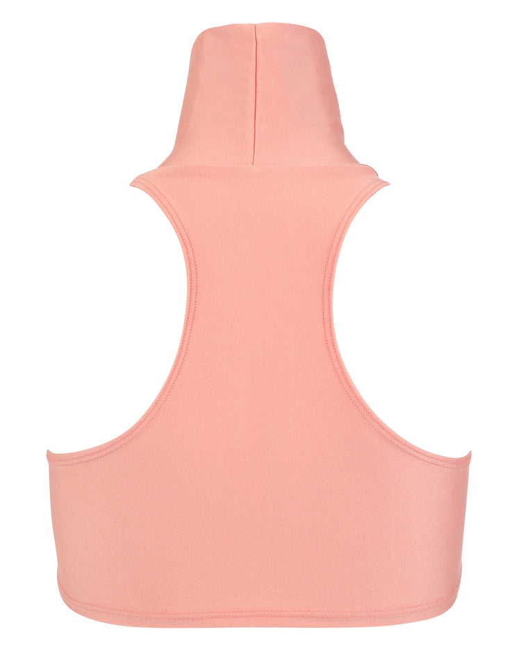 SPANDEX MAX CROP TURTLENECK // TICKLE PINK