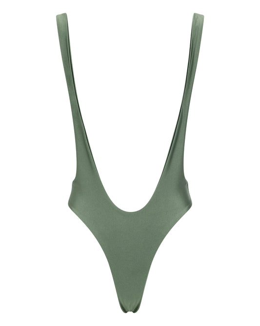 SUSPENDER BODYSUIT // SAGE WHISPER