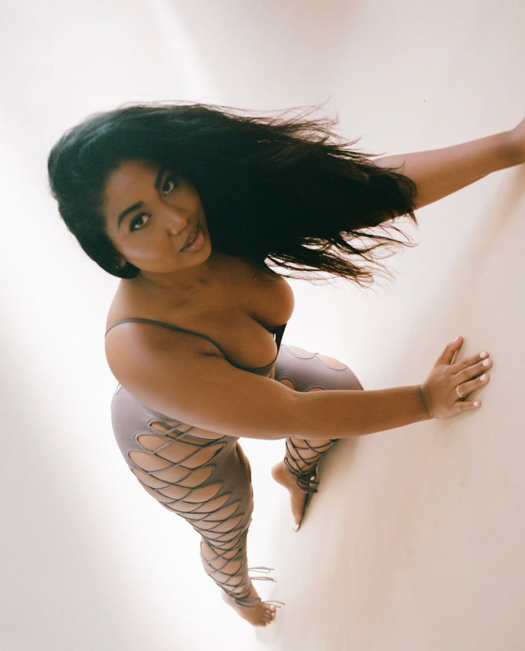 LACE UP BODY STOCKING // LATE NIGHT LINK
