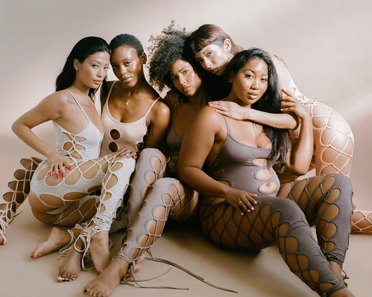LACE UP BODY STOCKING // LATE NIGHT LINK
