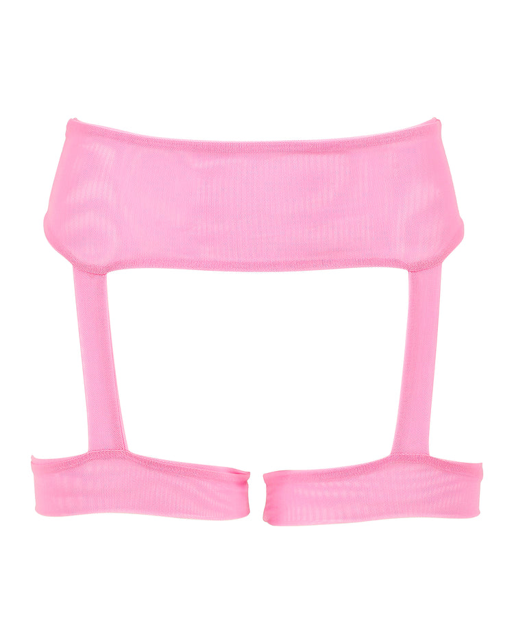 NYLON MESH GARTER // SORBET PINK