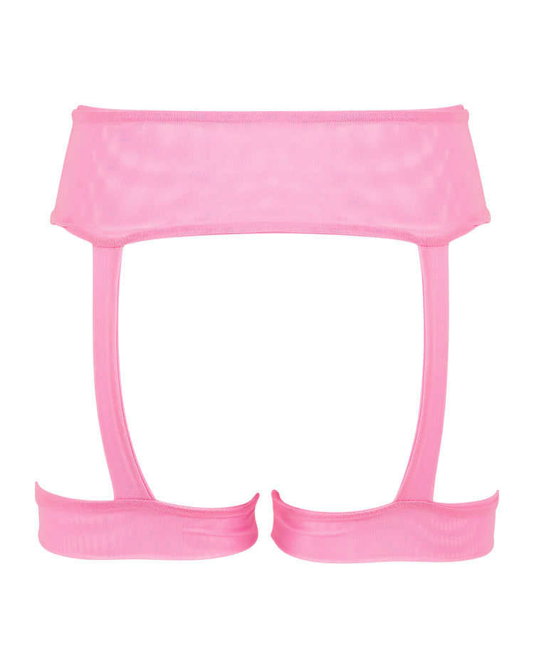 NYLON MESH GARTER // SORBET PINK