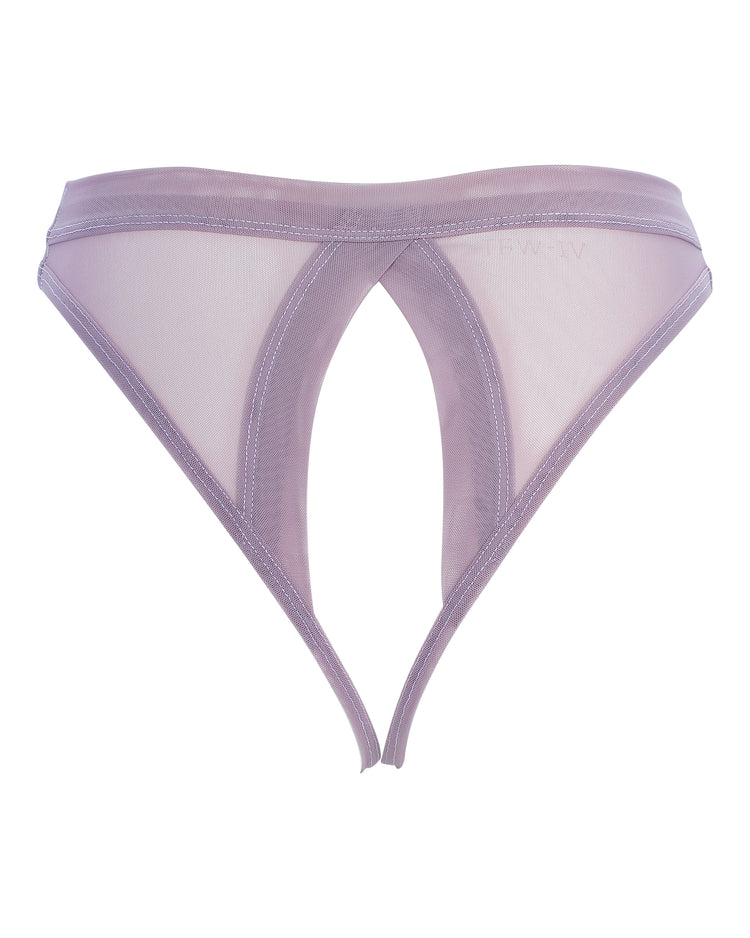 CROTCHLESS PANTY // SMOKED LILAC