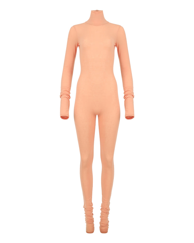 SUPERFINE JERSEY COZY CATSUIT // TICKLE PINK