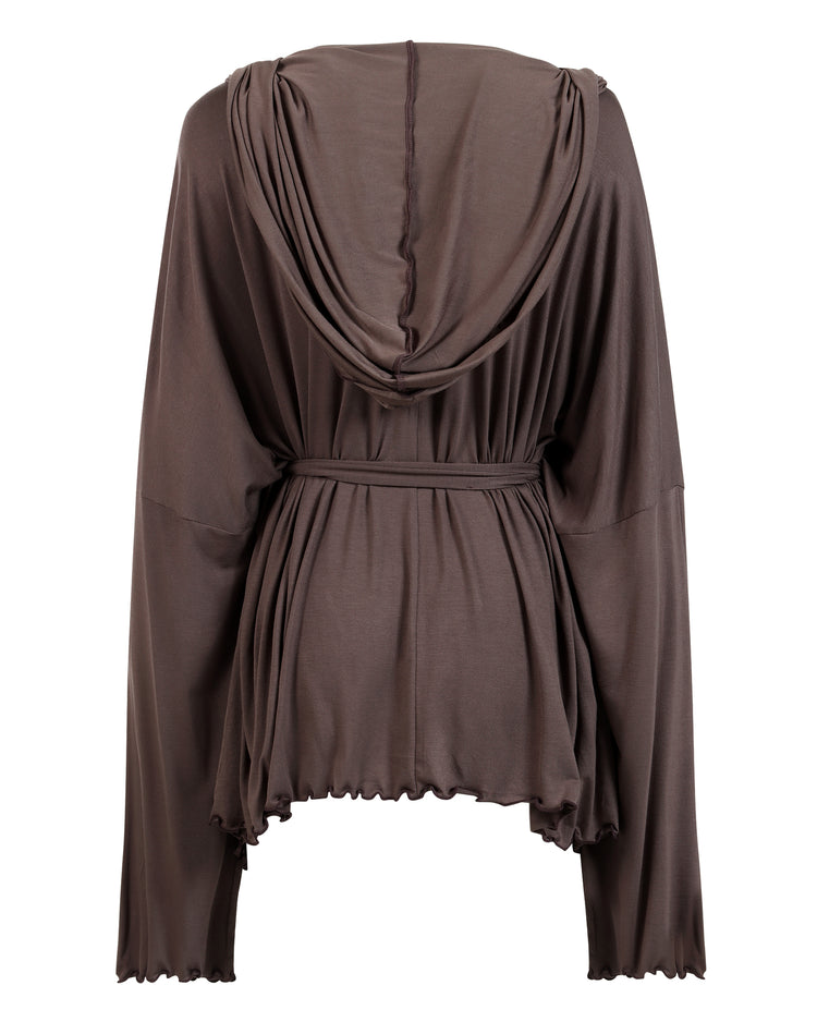 HOODED SHORTIE ROBE // LATE NIGHT LINK